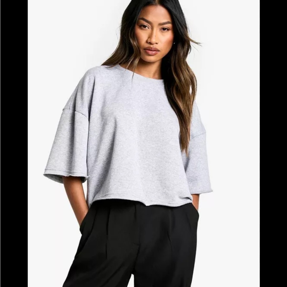 Out from under | Urban Outfitters Raw Split Hem crop Top
